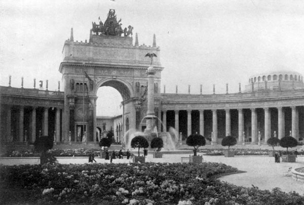 Court of the Universe - Corinthian Colonnade and Gardens