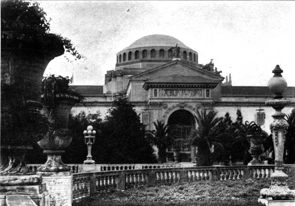 Palace of Liberal Arts - Portal, From the South Gardens