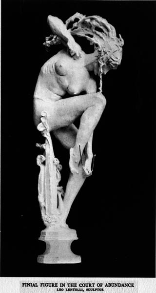 Finial Figure in the Court of Abundance. Leo Lentelli, Sculptor