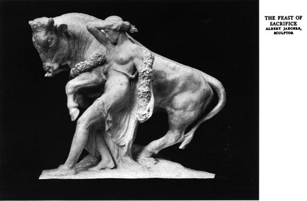 The Feast of Sacrifice. Albert Jaegers, Sculptor