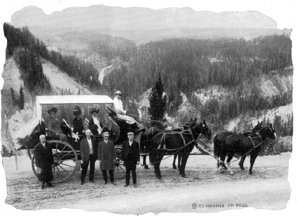 Stage Coach in Yellowstone National Park