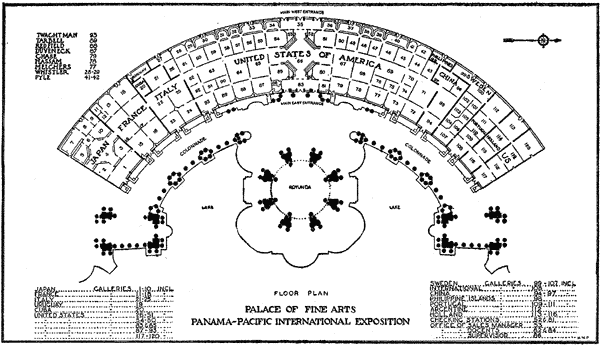 Floor Plan, Palace of Fine Arts