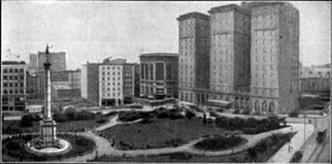 Union Square, San Francisco, 1909-right