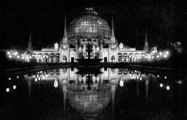 East Façade, Horticulture Building (Night Effect)