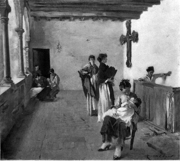 Spanish Courtyard. By John S. Sargent