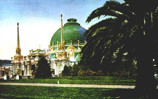 Palace of Horticulture, looking across the Great South Gardens.