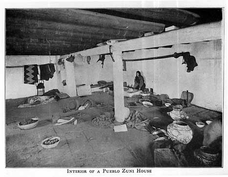 Interior of a Pueblo Zuni House