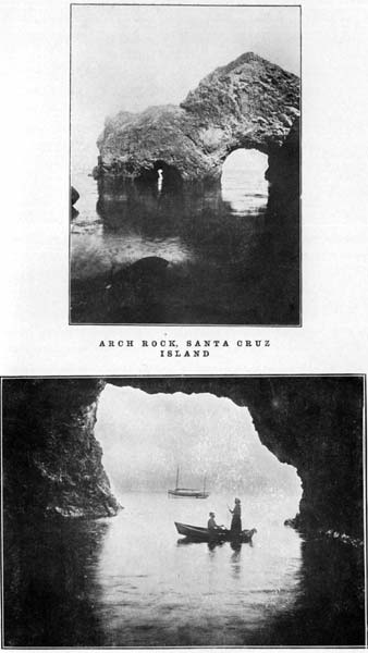 Arch Rock, Santa Cruz Island and Cueva Valdez, Santa Cruz Island