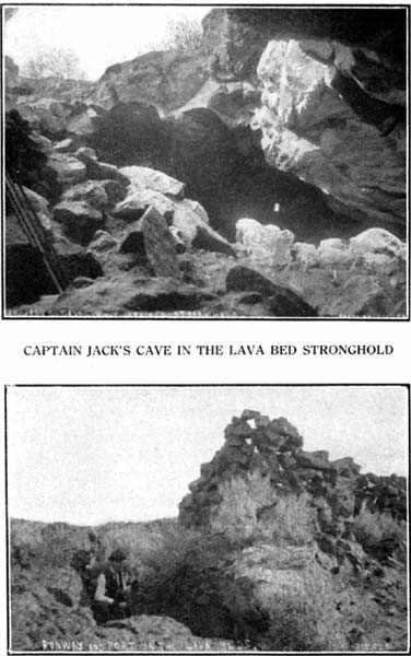Runway and Fort in Lava Beds & Captain Jack's Cave in the Lava Beds