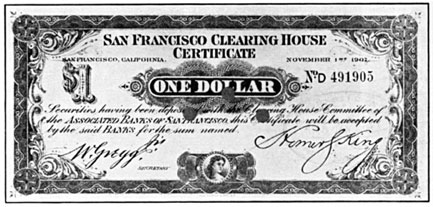 $1.00 Clearing House Certificate