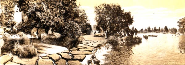 Huntington Falls and Stow Lake on Strawberry Hill.