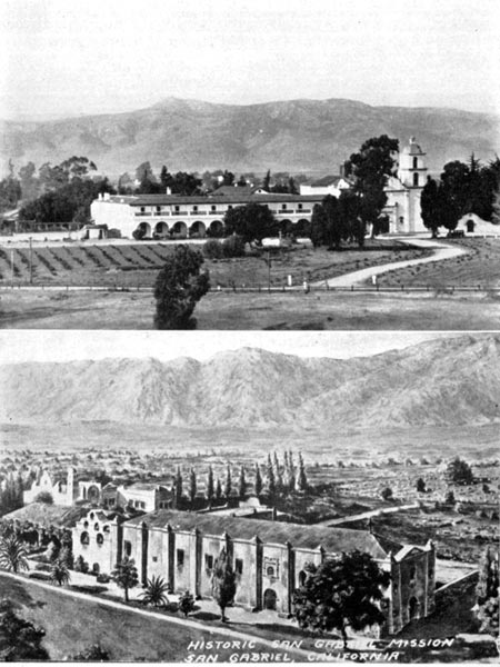Mission San Luis Rey (top) and Historic San Gabriel Mission (Bottom)