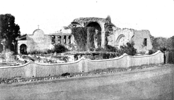 Front Garden of Mission San Juan Capistrano