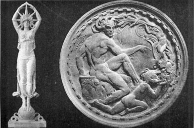 Star Figure; Medallion Representing "Art"