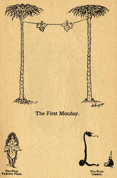 The First Monday, The First Fashion Plate, and The First Lesson.