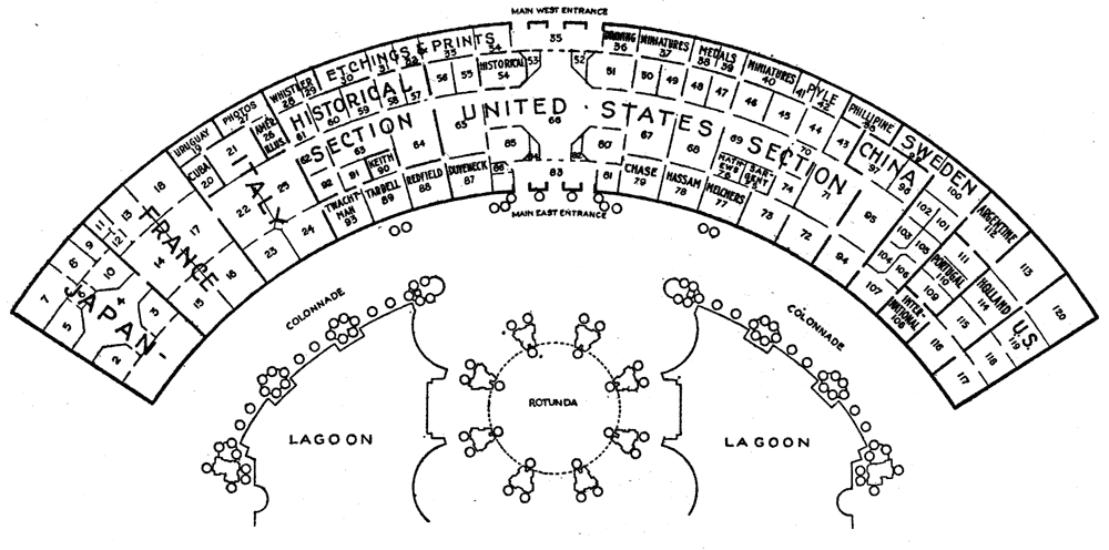 Ground Plan of Palace of Fine Arts