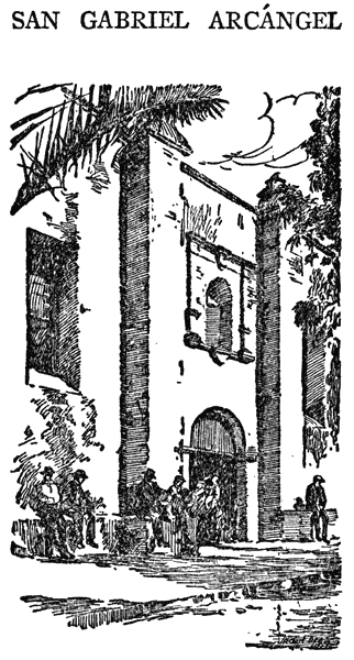 Drawing of San Gabriel Arcángel