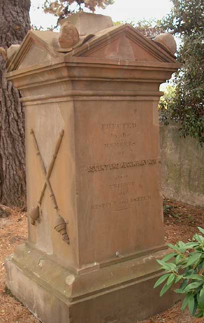 James P. Casey Tombstone - Back view