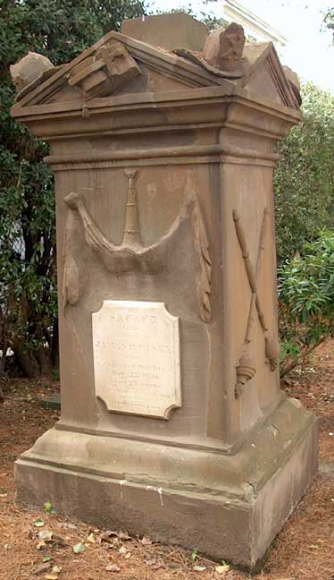 James P. Casey Tombstone - front view